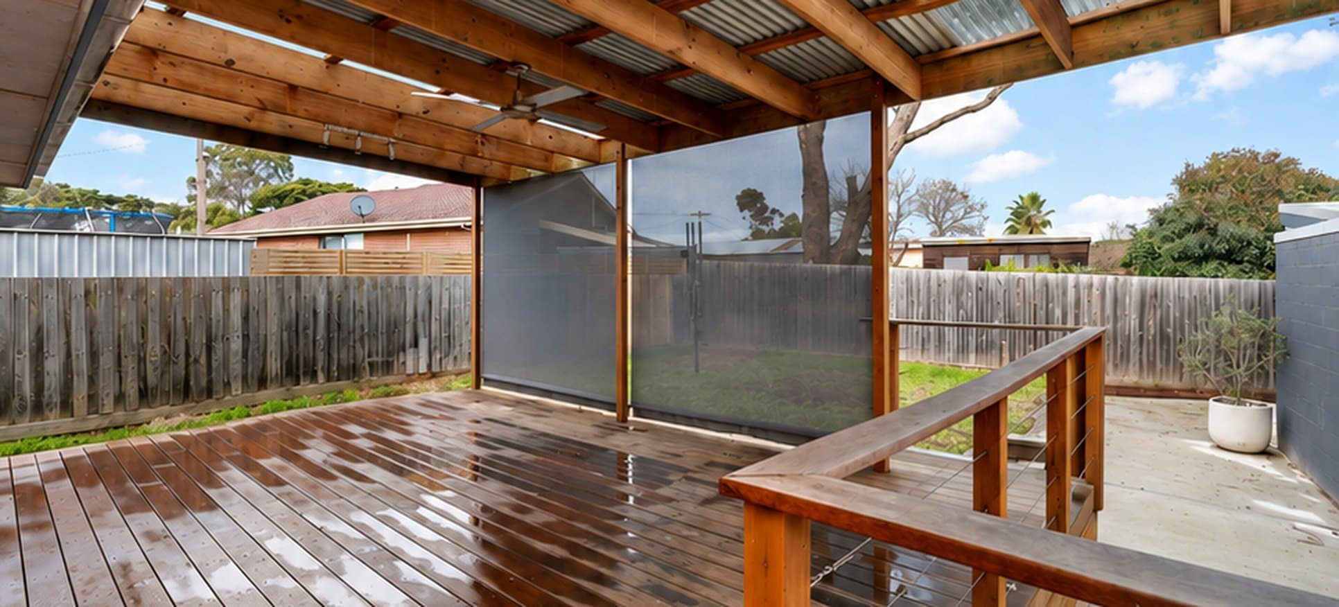 Deck and pergola maintenance